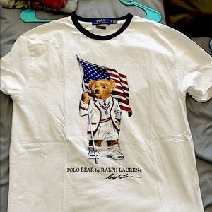 Polo bear by Ralph Lauren American flag shirt